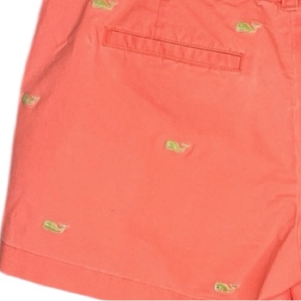 Vineyard Vines Embroidered Dayboat Whale Shorts Orange size 6 - Picture 4 of 4